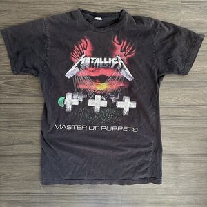 Metallica Master Of Puppets Black Rock Band Tee T Shirt Size Small Men’s Y2K
